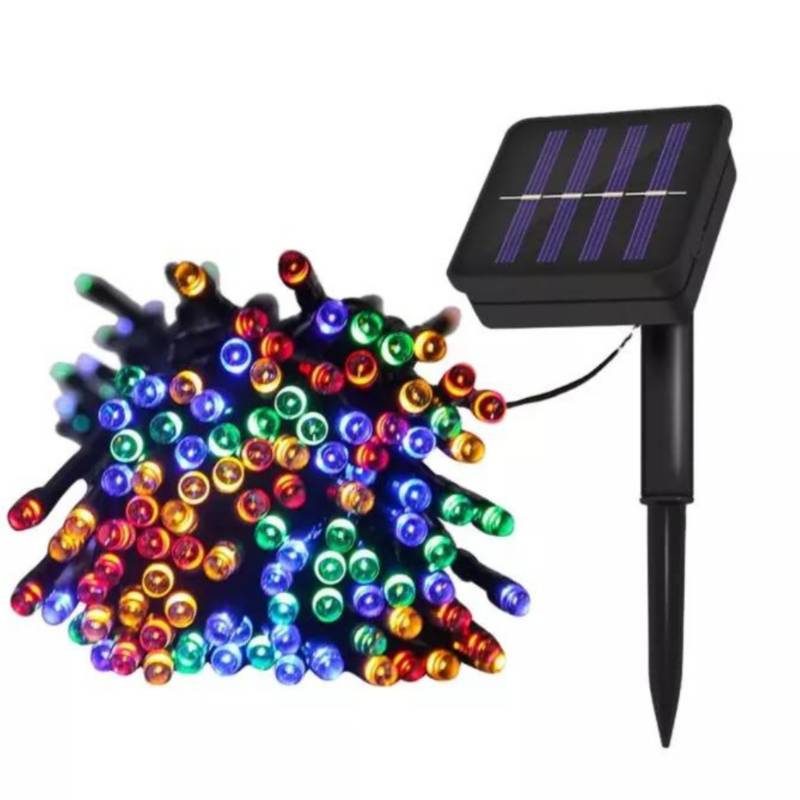 LUCES NAVIDEÑAS CON PANEL SOLAR 250 LED