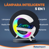 LAMPARA INTELIGENTE 5 EN 1 ( Lámpara, Reloj, Despertador, Parlante Bluetooth, Cargador)