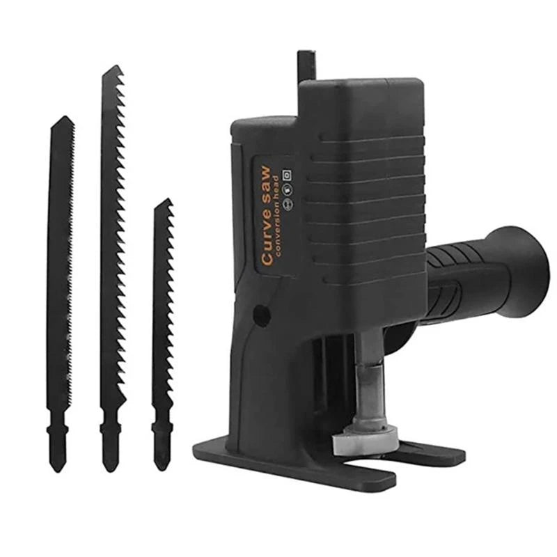 ADAPTADOR DE SIERRA PARA TALADRO + 3 SIERRAS
