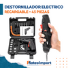 DESTORNILLADOR ELECTRICO RECARGABLE + 45 PIEZAS