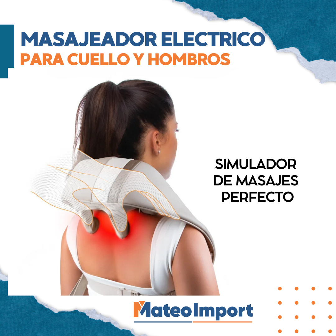 MASAJEADOR ELECTRICO PARA CUELLO Y HOMBROS