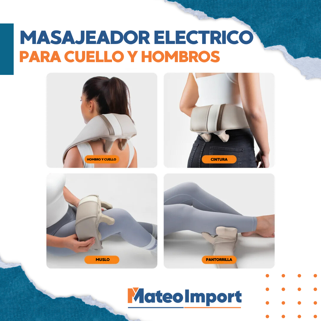 MASAJEADOR ELECTRICO PARA CUELLO Y HOMBROS