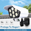 LAMPARA SOLAR CON SENSOR DE MOVIMIENTO TIPO CAMARA 8W - 77 LEDS