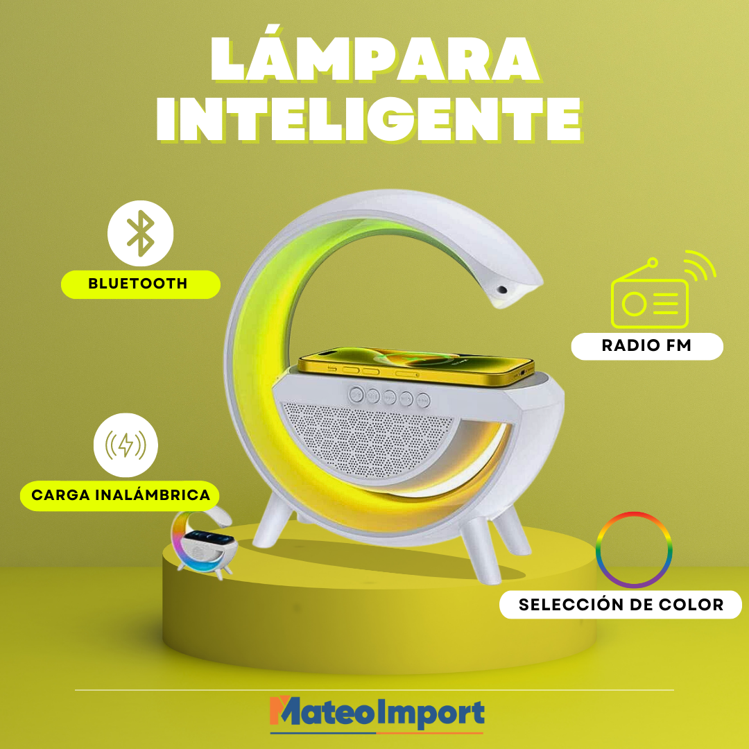 LAMPARA INTELIGENTE 4 EN 1 ( Lámpara, Radio FM, Parlante Bluetooth, Parlante)